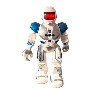Xtrem Bots Smart Bot Hi-Tech Robot USB Charge 50 Actions Blue White Gray